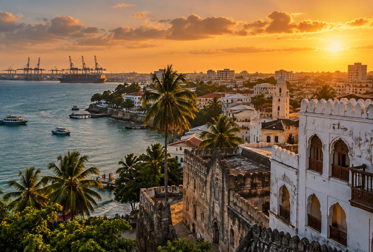 Mombasa, Kenya waterfront