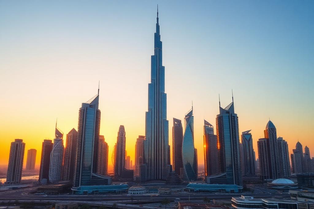 Dubai, United Arab Emirates skyline
